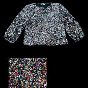 Multi sequin shirt